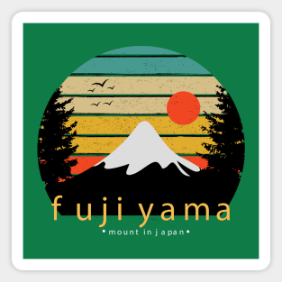 Fujiyama mount japan Magnet